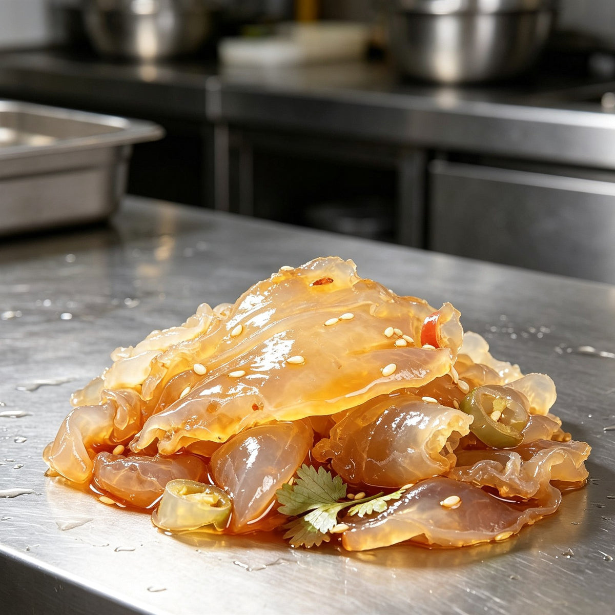 Delicious and Tender Jellyfish Salad