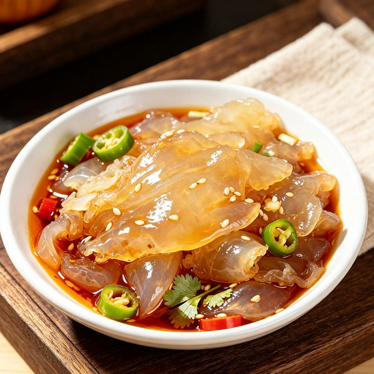 Delicious and Tender Jellyfish Salad